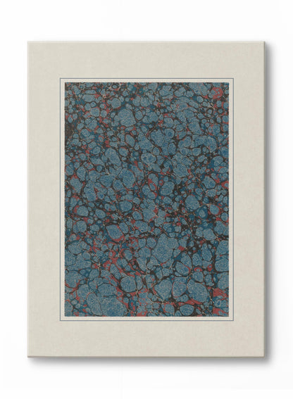 Florentine Marbling in Sapphire, Poster