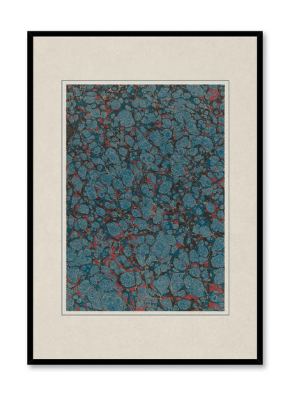 Florentine Marbling in Sapphire, Poster