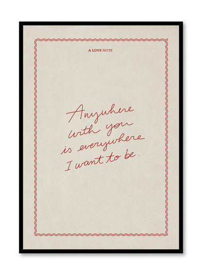 Be where you are, Poster